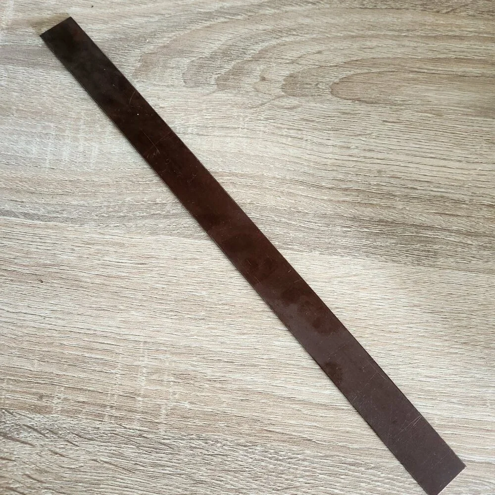 Vintage USSR Soviet Union Dark Brown Bakelite Plastic 32cm Retro Ruler